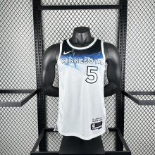Minnesota Timberwolves  City Edition #5 EDWARDS NBA Jerseys  2025