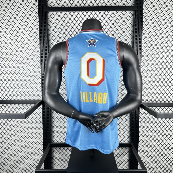 ALL STAR baby blue #0 LILLARD NBA  Jerseys  2025