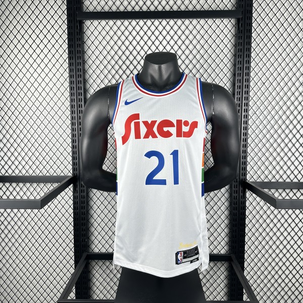 Philadelphia 76ers   City Edition #21 EMBIID  NBA Jerseys  2025