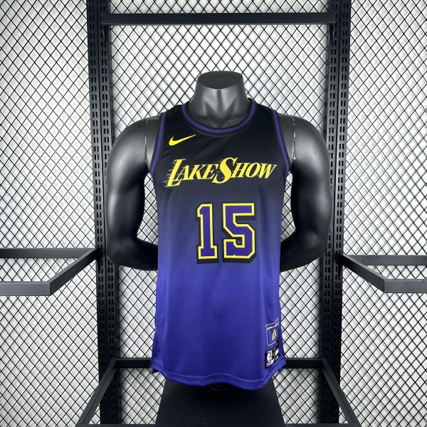 Los Angeles Lakers  City Edition #15 REAVES  NBA Jerseys  2025