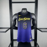 Los Angeles Lakers  City Edition #6 JAMES NBA Jerseys  2025