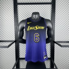 Los Angeles Lakers  City Edition #6 JAMES NBA Jerseys  2025
