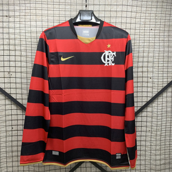 Retro Flamengo Home long  1:1 Quality Soccer Jersey    2008 2009