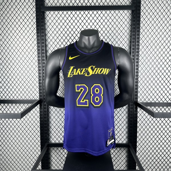 Los Angeles Lakers  City Edition #28 HACHIMURA NBA Jerseys  2025