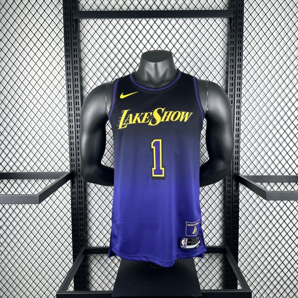 Los Angeles Lakers  City Edition #1 RUSSELL NBA Jerseys  2025