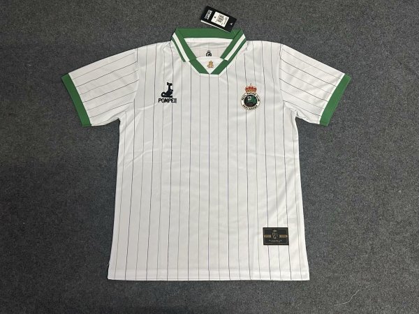 Racing Santander white Fans  1:1 Quality Soccer Jersey   25-26