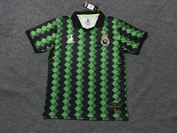 Racing Santander green Fans  1:1 Quality Soccer Jersey   25-26