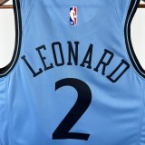 Los Angeles Clippers  City Edition  #2 LEONARD NBA Jerseys  2025