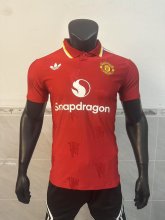 Manchester United Personalized version Special Edition  Player red black 1:1   25-26