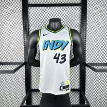 Indiana Pacers City Edition  #43 SIAKAM  NBA Jerseys  2025