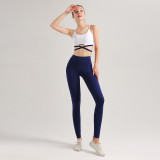 yoga clothes  Bleached Strap Hidden Blue/George Blue Strap Set
