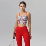 yoga clothes  Knight Grey Chinese Red Set/Dawn Orange Morning Light Green Set