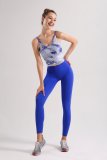 yoga clothes  Impression Blue Print Set