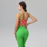 yoga clothes  Knight Grey Chinese Red Set/Dawn Orange Morning Light Green Set