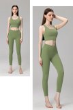 yoga clothes  Solid color cross wide shoulder strap