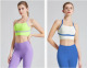 yoga clothes  Blue white/purple yellow green set