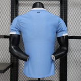 Manchester City home Player  1:1 Quality Soccer Jersey   25-26