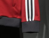 Manchester United   Retro clover  Windbreaker  jacket   red 25-26 set