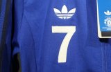 Manchester United   Retro clover  Windbreaker  jacket   blue 25-26 set