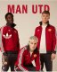 Manchester United   Retro clover  Windbreaker  jacket   red 25-26 set