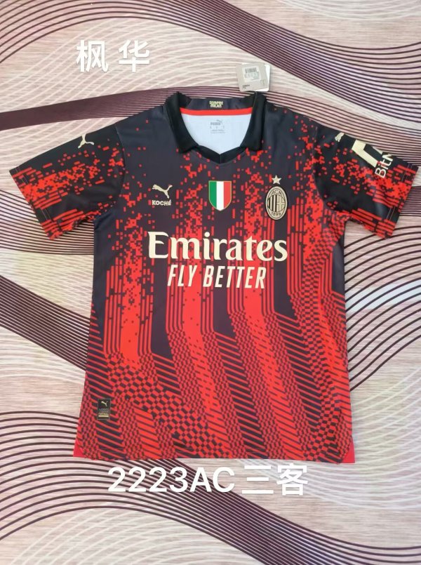 AC Milan third away Fans   1:1 Quality Soccer Jersey  22-23