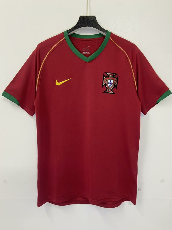 Retro Portugal Home  1:1 Quality Soccer Jersey  2005