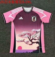 Japan Special Edition Purple Cherry Blossoms  Fans  1:1 Quality Soccer Jersey  25-26