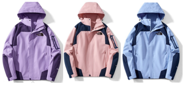 North facing  Windbreaker Color blocked assault suit waterproof  1:1 25-26