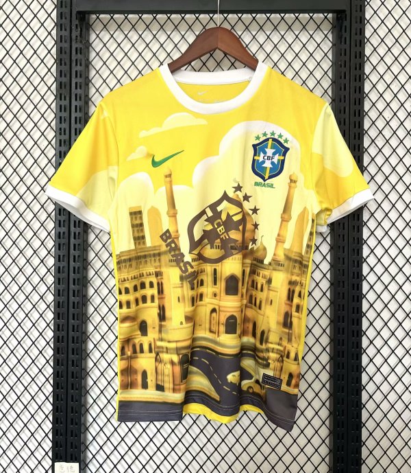 Brazil  Jesus Special Edition  fans  1:1 Quality Soccer Jersey  25-26