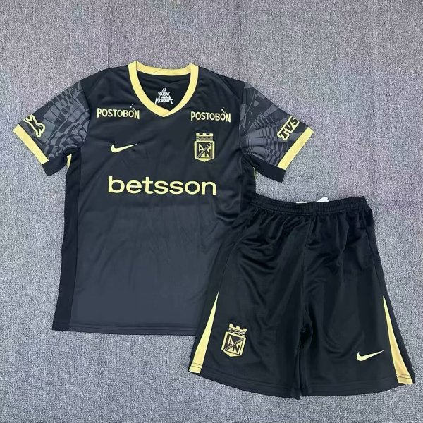Atlético Nacional away kids   1:1 Quality Soccer Jersey   25-26