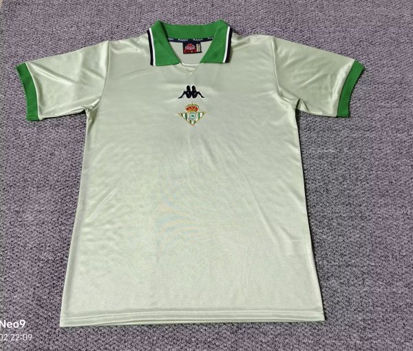 Real Betis Away Retro  1:1 Quality Soccer Jersey 1999-2000