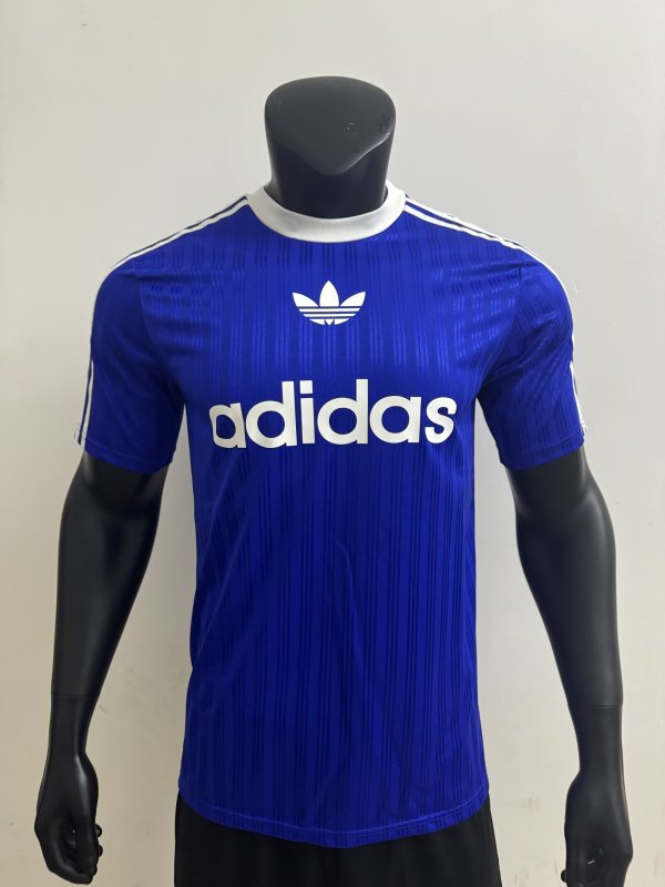 clover  player  t-shirt blue white 1:1 Quality Soccer Jersey  25-26
