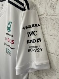 F1 Mercedes White Short Sleeve Racing Suit 2025