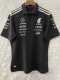 F1 Mercedes Black POLO Short Sleeve Racing Suit 2025
