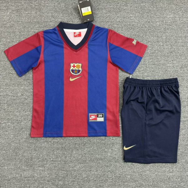 Retro Barcelona home kids 1998-1999