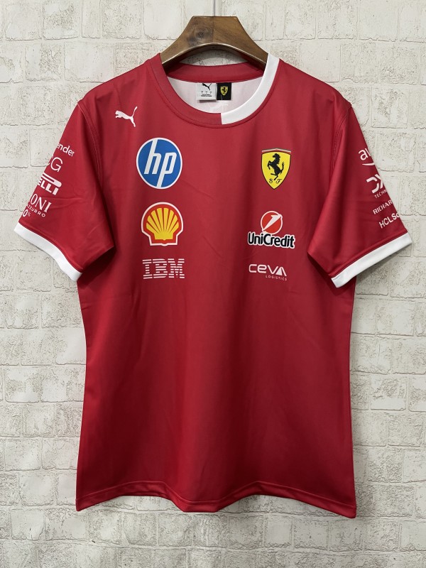 Ferrari round neck  fans Rugby jerseys  1:1 Quality Soccer Jersey   2025