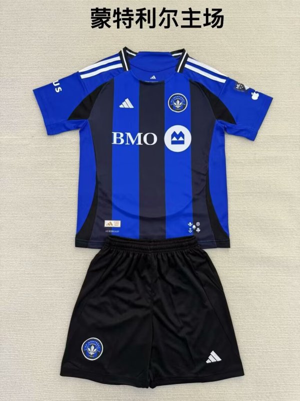 CF Montreal home kids 1:1 Quality Soccer Jersey   25-26