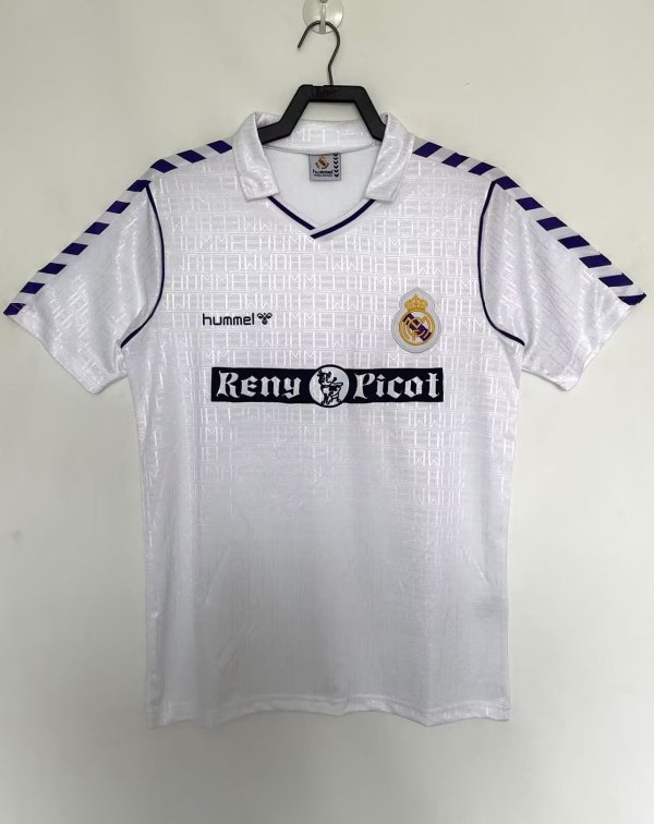 Retro Real Madrid home 1:1 Quality Soccer Jersey 1988-1990