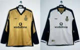 Retro Manchester United long  two-sided  away 100 year 1:1 Quality Soccer Jersey  2001-2002