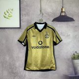 Retro Manchester United two-sided  away  100 year  1:1 Quality Soccer Jersey  2001-2002