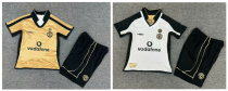 Retro Manchester United kids  two-sided  away  100 year  1:1 Quality Soccer Jersey  2001-2002