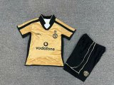 Retro Manchester United kids  two-sided  away  100 year  1:1 Quality Soccer Jersey  2001-2002