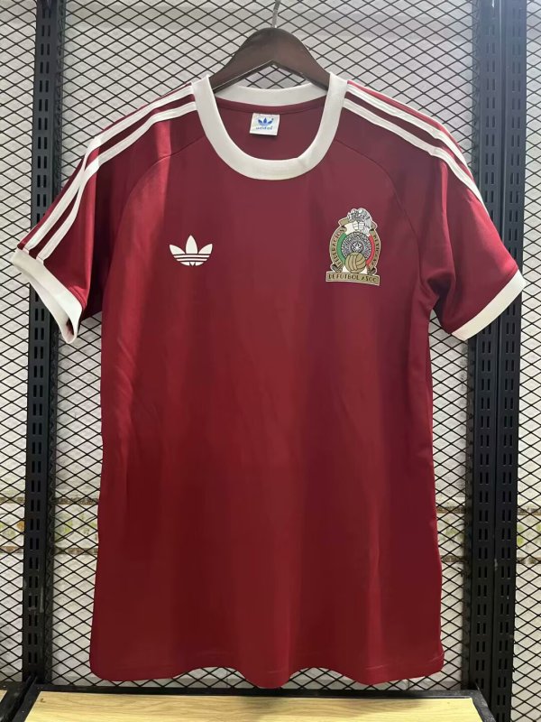 Retro Mexico   player  1:1 Quality Soccer Jersey   1985