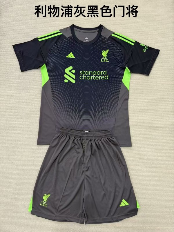 Liverpool   goalkeeper  Fans 1:1 Quality Soccer Jersey   25-26 (kids and man )