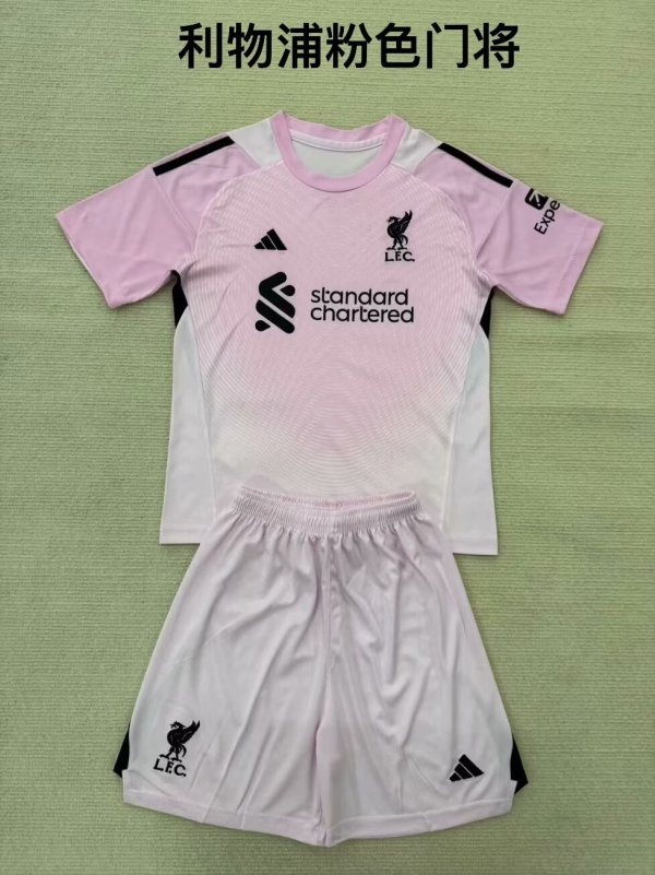 Liverpool   goalkeeper  Fans 1:1 Quality Soccer Jersey   25-26 (kids and man )
