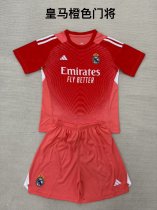 Real Madrid  goalkeeper kids 1:1 Quality Soccer Jersey  25-26