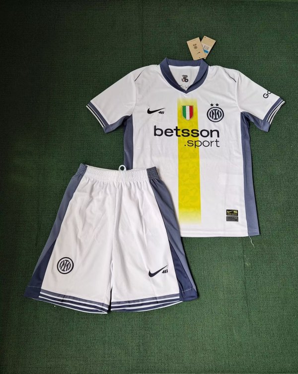 Inter Milan  away Kids fans 1:1 Quality Soccer Jersey  25-26