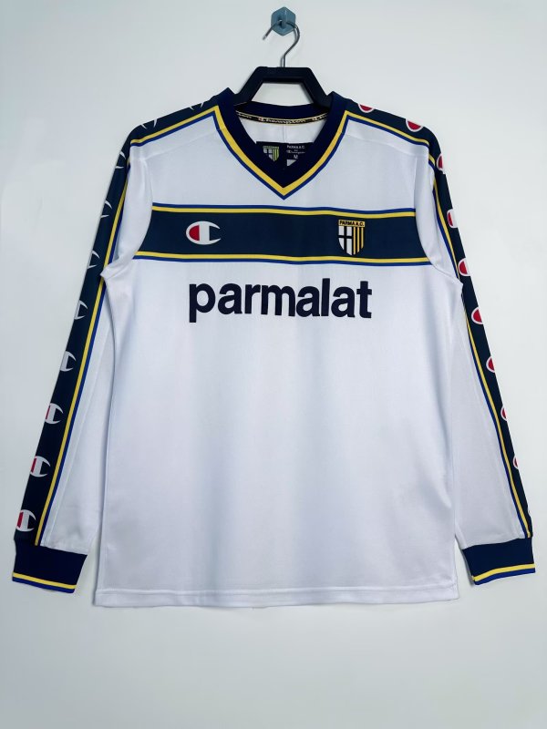 Retro Parma Away long 1:1 Quality Soccer Jersey   2002-2003