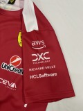 F1 Ferrari red round neck  Short Sleeve Racing Suit 2025