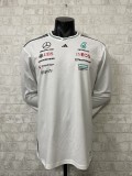 F1 Mercedes  white long Sleeve Racing Suit 2025